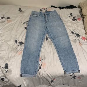 PERFECT CONDITION worn 1x madewell mom jeans